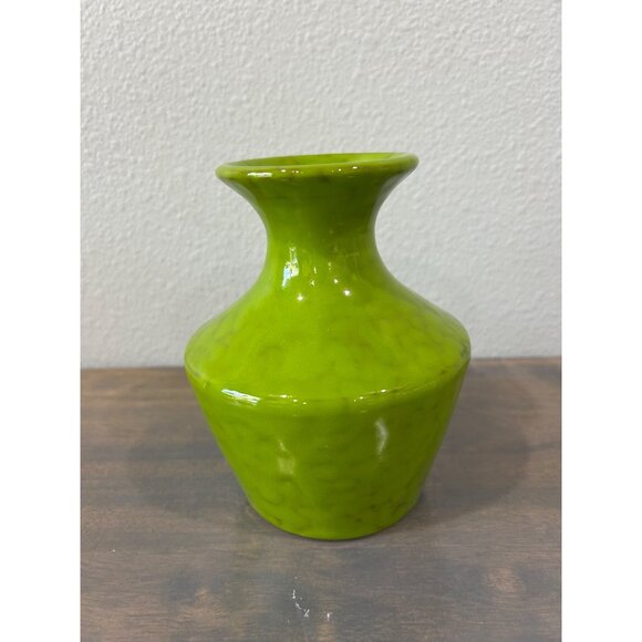 Vintage Rosenthal Netter Lime Green Vase 1960s Italian Art Pottery Vase READ - Picture 1 of 7